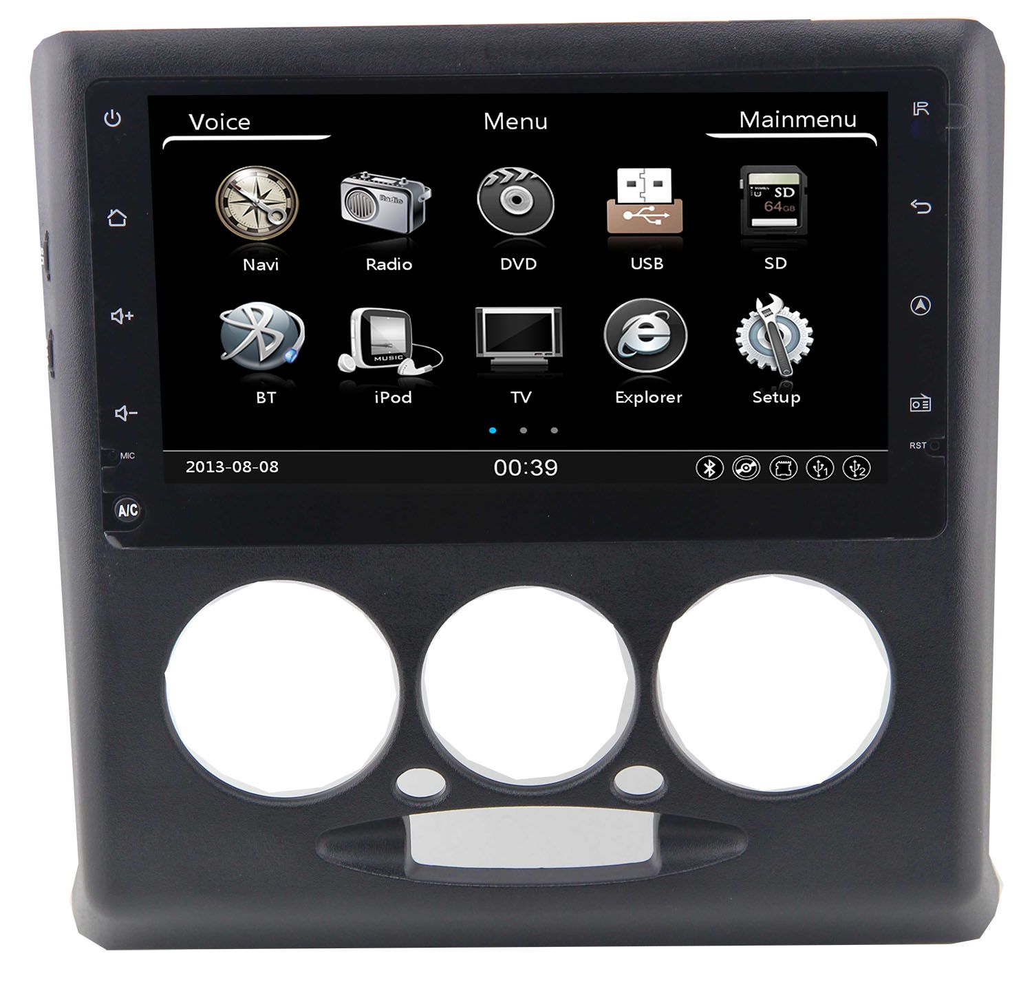 2DIN Stereo GPS Navigation Headunit Car DVD for KIA Pride