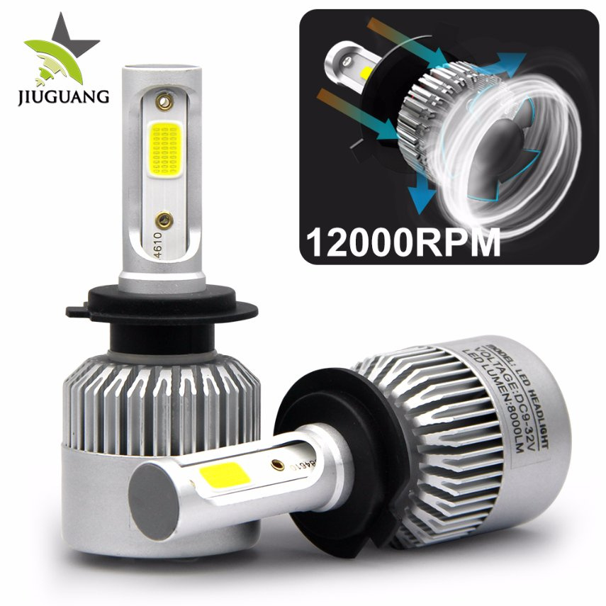 Wholesale High Power Super Bright Fan Cooling 6500K 8000lm LED Headlamp Car H4 Auto LED Headlight Kit