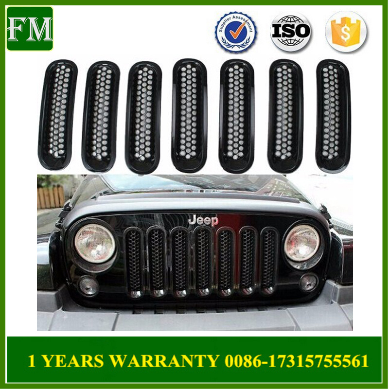 07-14 Wrangler Jk Car Inserts Racing Grille for Bumper Wrangler