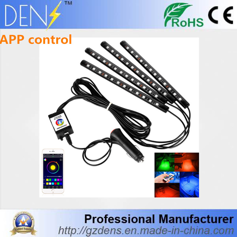 7 Colors APP Control Car LED Interior Decorative Atmosphere Lamps