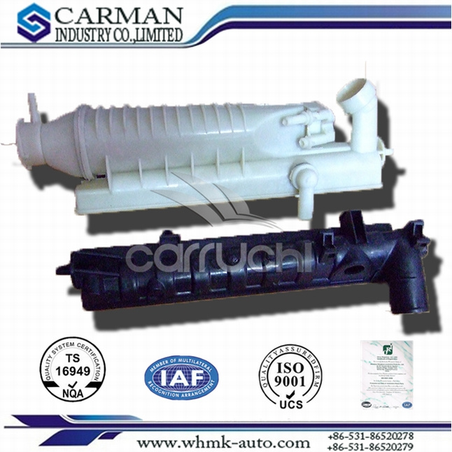 Plastic Car Radiator Tank for Peugeot 3 Welding up 821g Bottom 285g