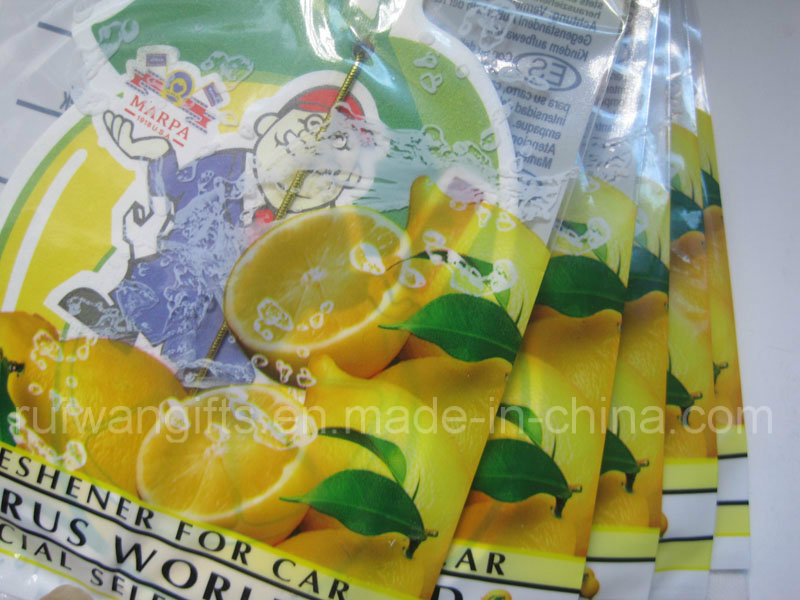 Lemon Hanging Paper Auto Air Freshener (AF023)