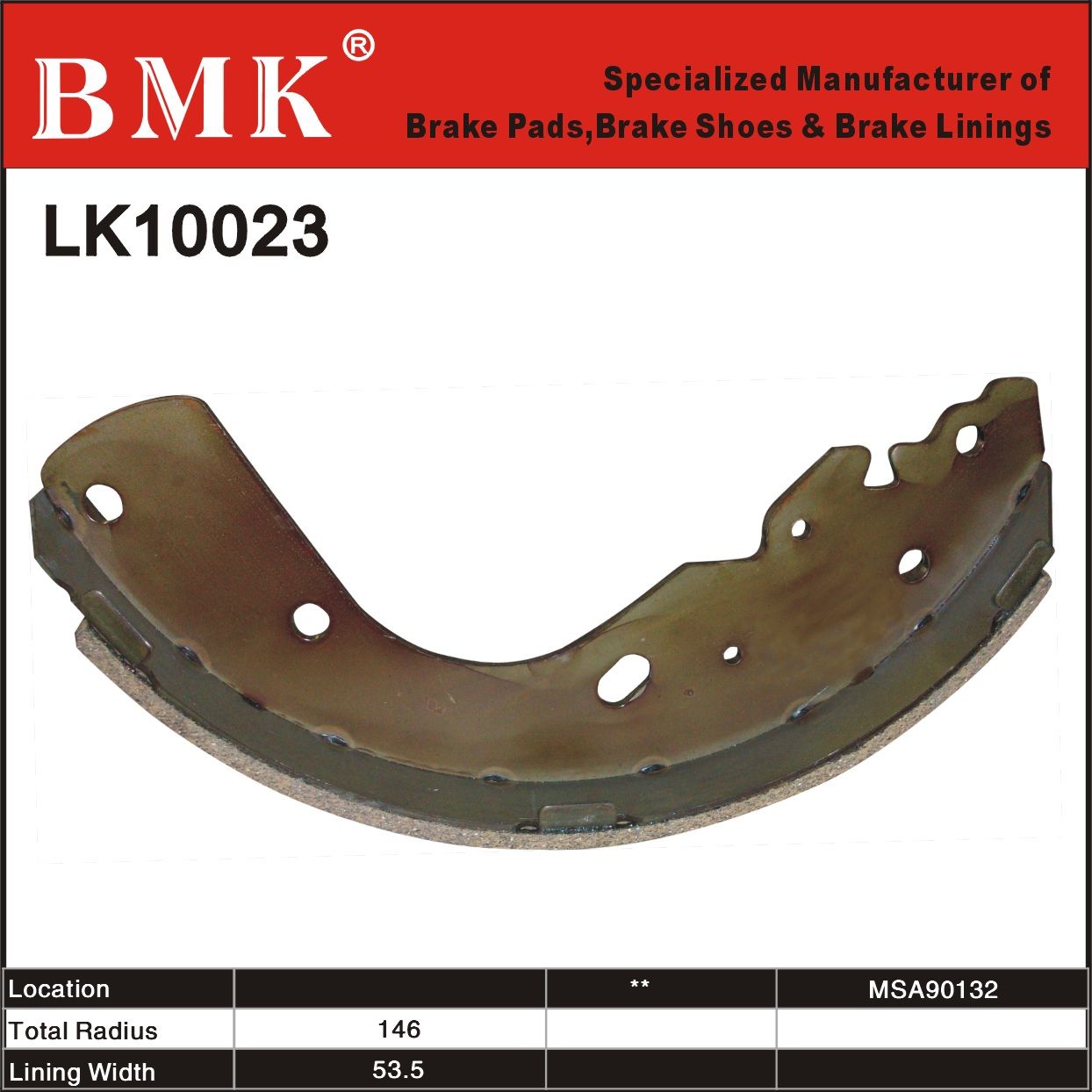 Environmental Friendly, High Quality Brake Shoes (LK10023)