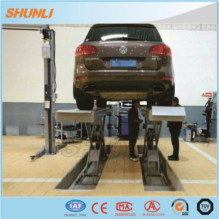 4000kg Saudi Arabia Type in Ground Mounted Car Scissor Lift