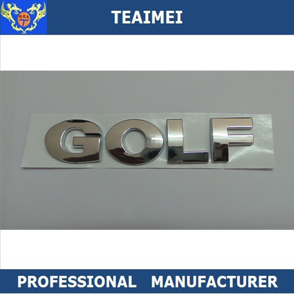 3D Car Logo Best Chrome Auto Shiny Letter Sticker For GOLF