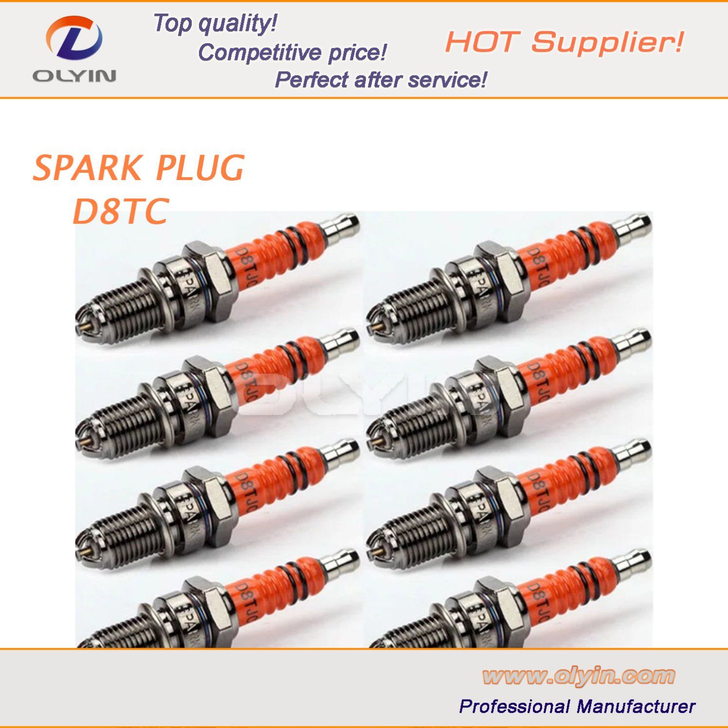 Motorcycle Engine Spark Plug for Motor Parts Suzuki/Honda/YAMAHA