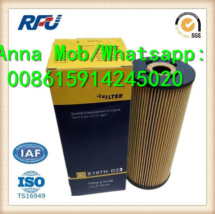 E197HD23 Oil Filter for Hengst Mercedes Benz Mann (E197HD23)