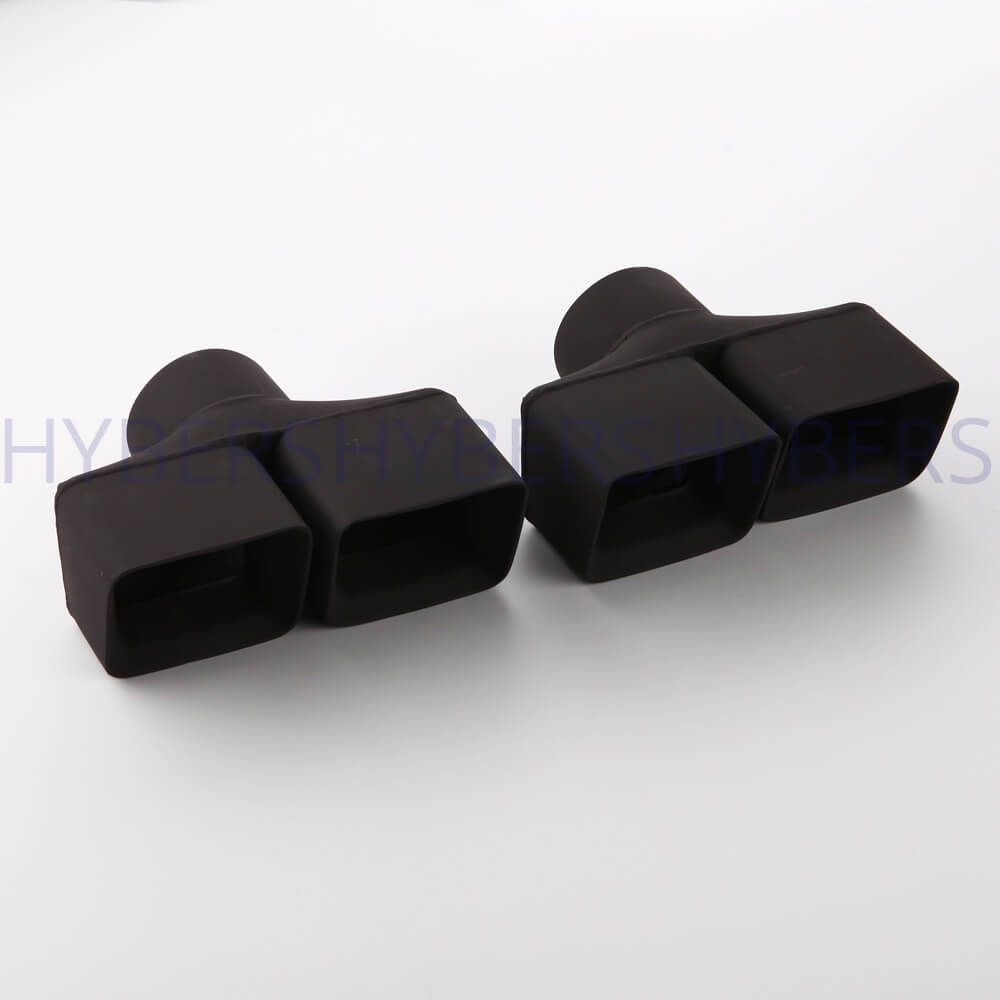 3 Inch Black Painted Stainless Steel Exhaust Tip Hsa1159