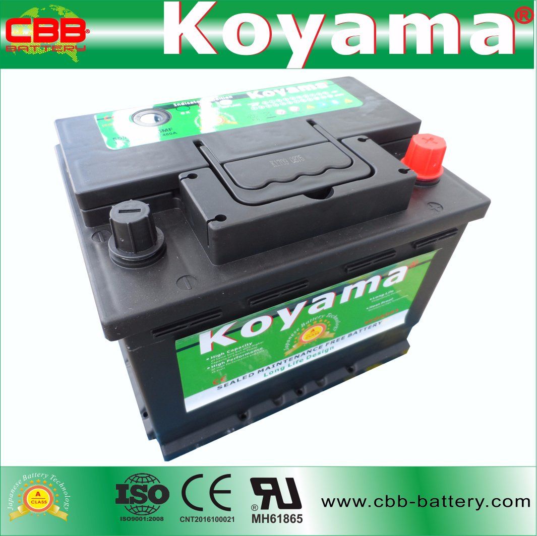 55559-Mf 12V55ah Car Battery Factory Supplier DIN55-Mf