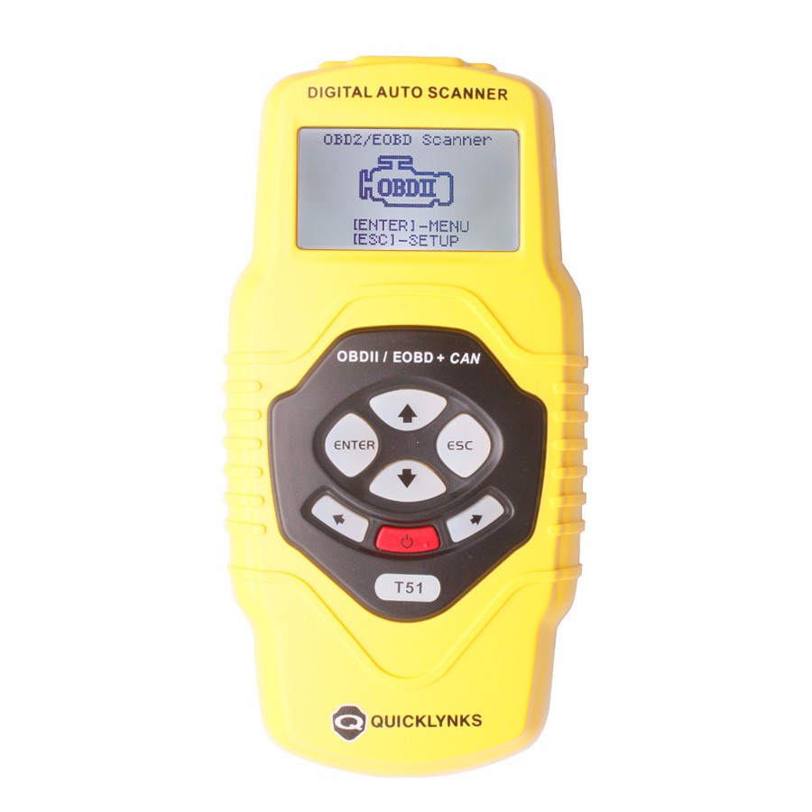 Leagend Quicklynks Multilingual Can Obdii Scanner T51 Auto Diagnostic Tool for OBD2 Eobd Jobd
