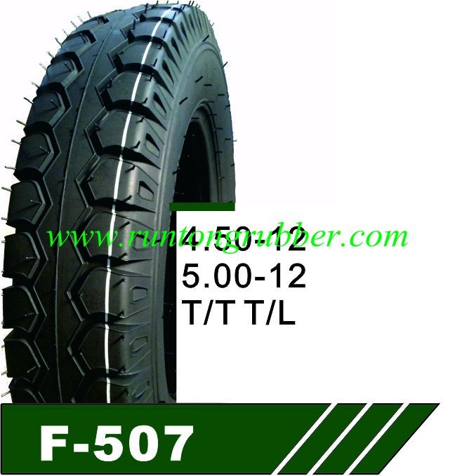 Tricycle Tire with 55% Natural Rubber Content
