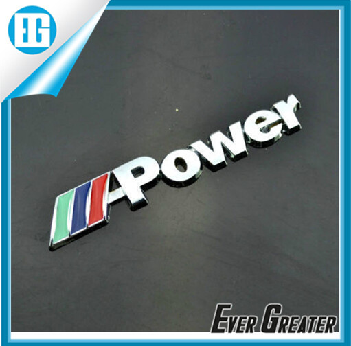 Customized 3m Tape Chrome 3D ABS Sticker Car Badges