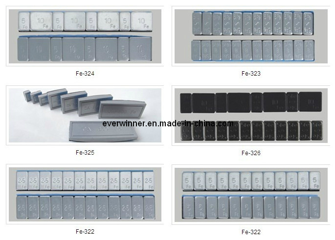 Fe Steel Stick on Adhesive Wheel Weight for Steel Rim and Alloy Rim, Van, Bus, Truck, Passenger Car, Motorcycle, Bike