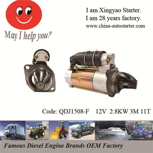 Hot Selling 12V Reduction Type Starter for Generator Unit (QDJ1508-F)