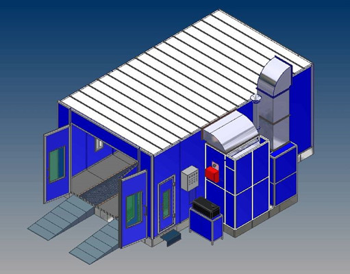 Ce Approved Good Quality Car Care Equipments Spray Paint Booth