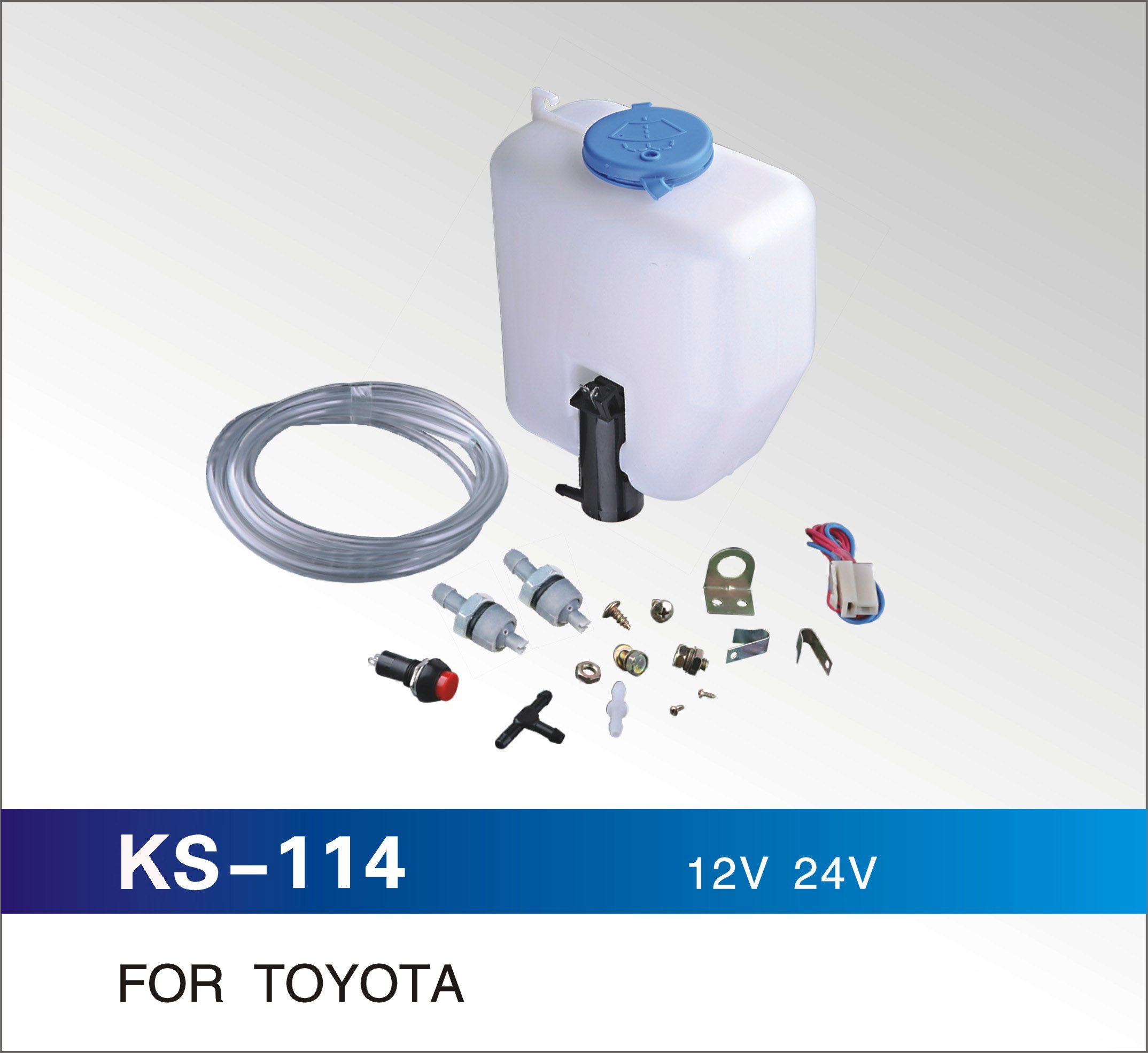 Universal Windshield Washer Bottle for Toyota and More Cars, 1.50L, OEM Quality, Cheap Price
