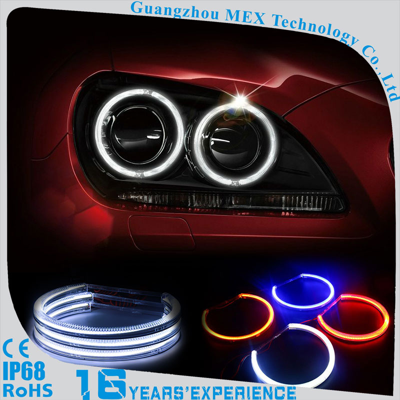 Markcars 4.7W 131 Semi Circle RGB Color LED Angel Eye