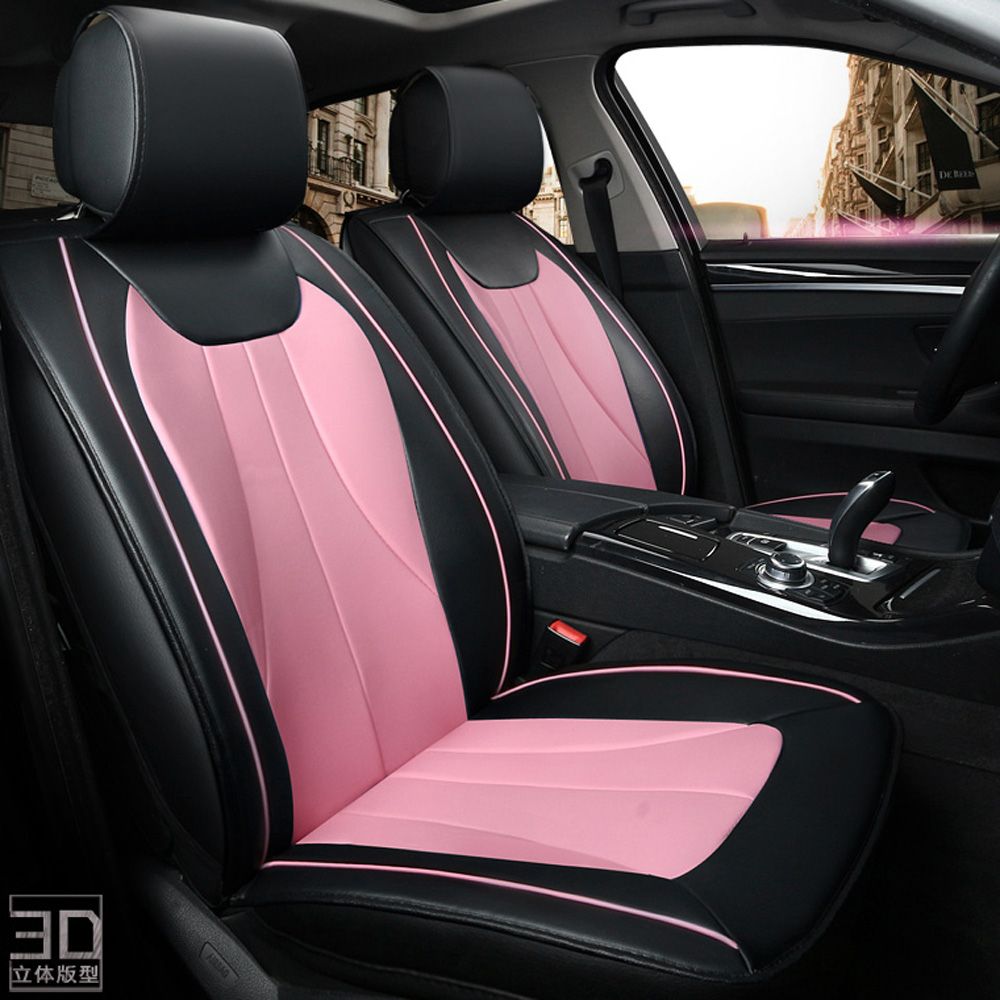 Glcc PU Leather Breathable Car Seat Cover Cushion Seat Protector Fit Most Car Universal Auto Accessories Interior