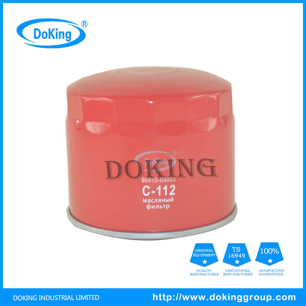 C-112 High Quality Oil Filter with Best Price for Toyota