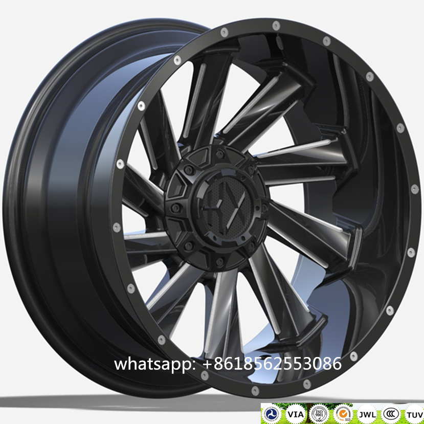 USA 20*12 22*12 Offroad Car Auto Parts Aluminium Alloy Wheel
