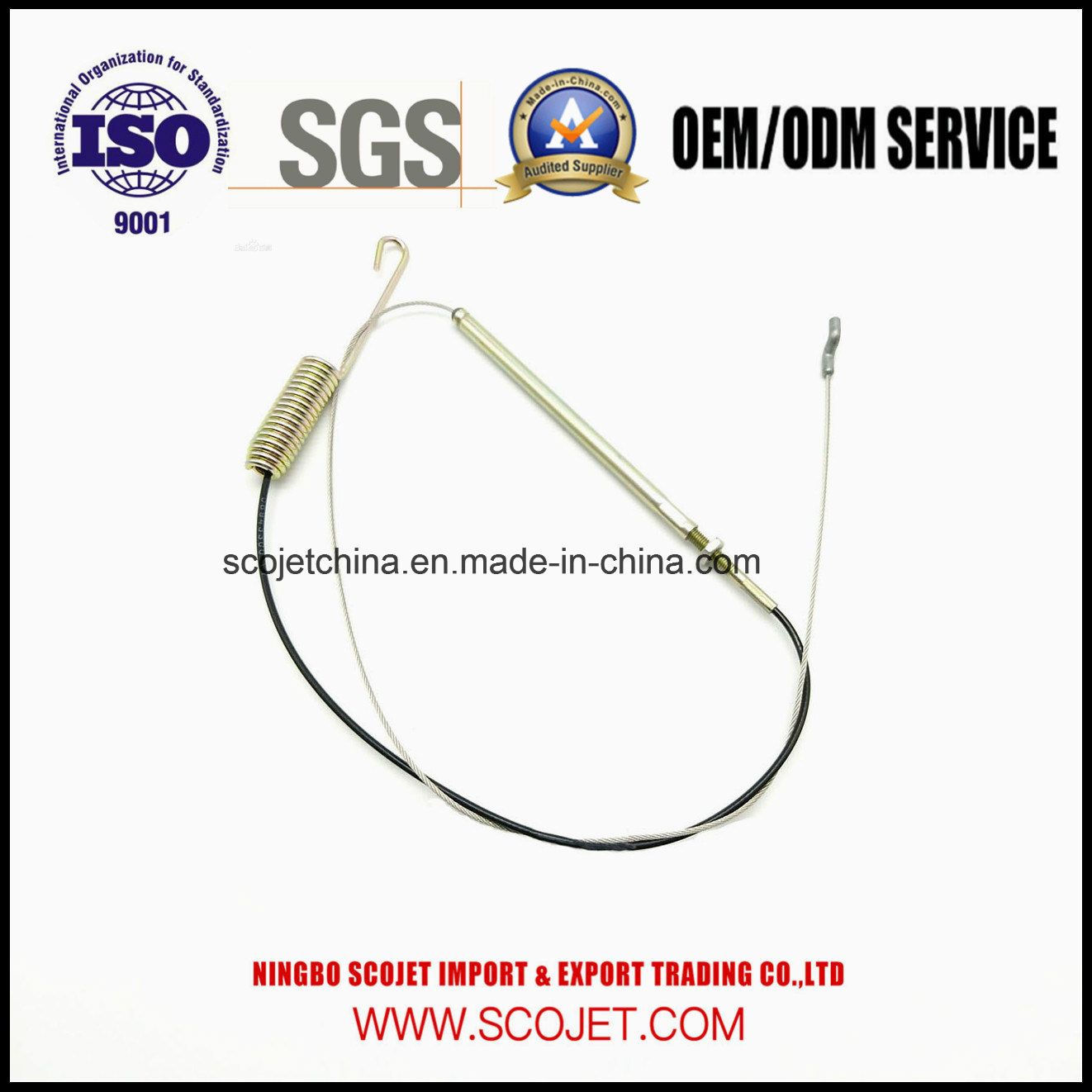 Auto Parts High Quality Control Cable with Springs