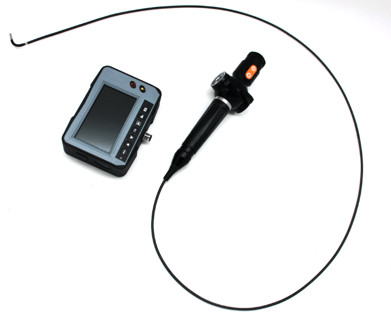 2.4mm Industrial Videoscope with 4-Way Tip Articulation, 1.2m Testing Cable