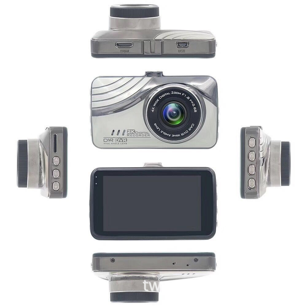 IPS Screen Wide-Angle Aluminum HD Night Vision Car Driving Recorder