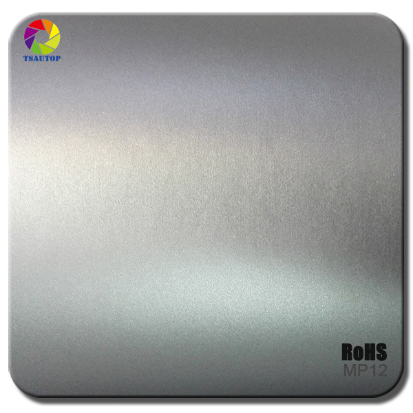 Silver Matte Chrome Car Wrap Metallic Pearl Vinyl