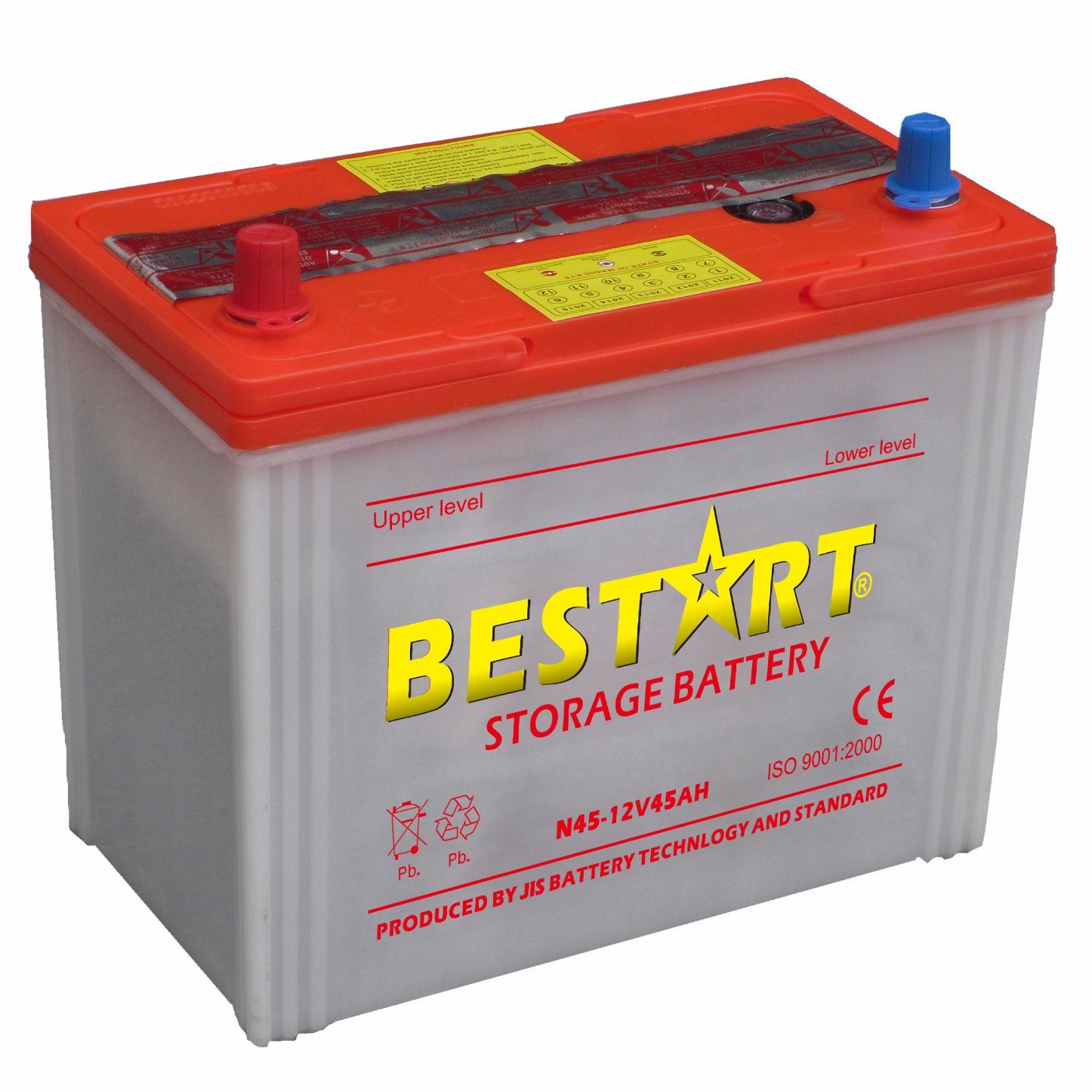 N45 12V 45ah JIS Standard Dry Car Battery