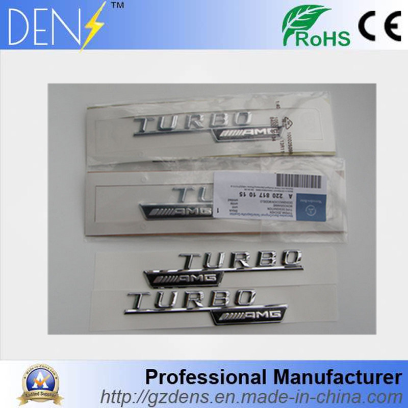 Amg Turbo Logo Car Sticker Fender Side Emblem for Benz