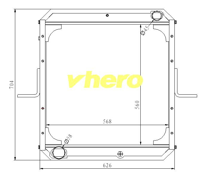 Auto Parts Air Conditioner Radiator for Truck Df Cummins 1301n08-010