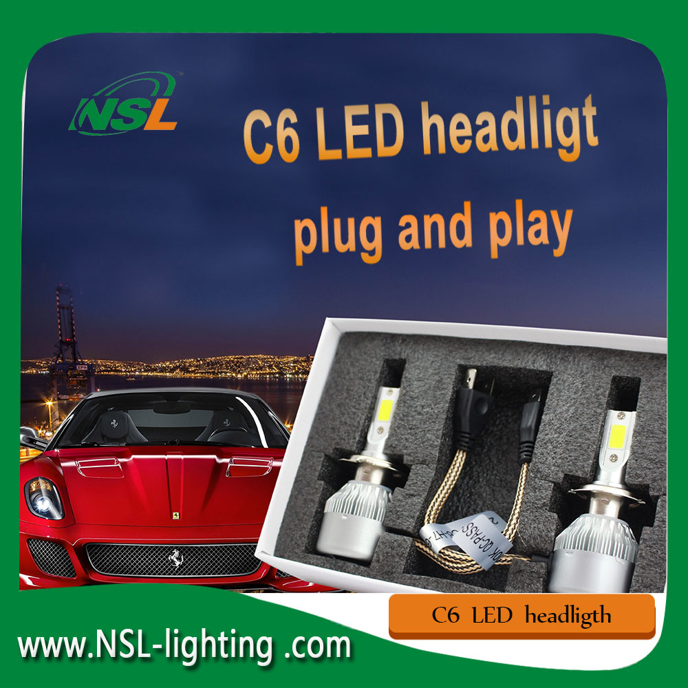 H15 LED Headlight C6 COB Chip Apply to Motorcycle Cras