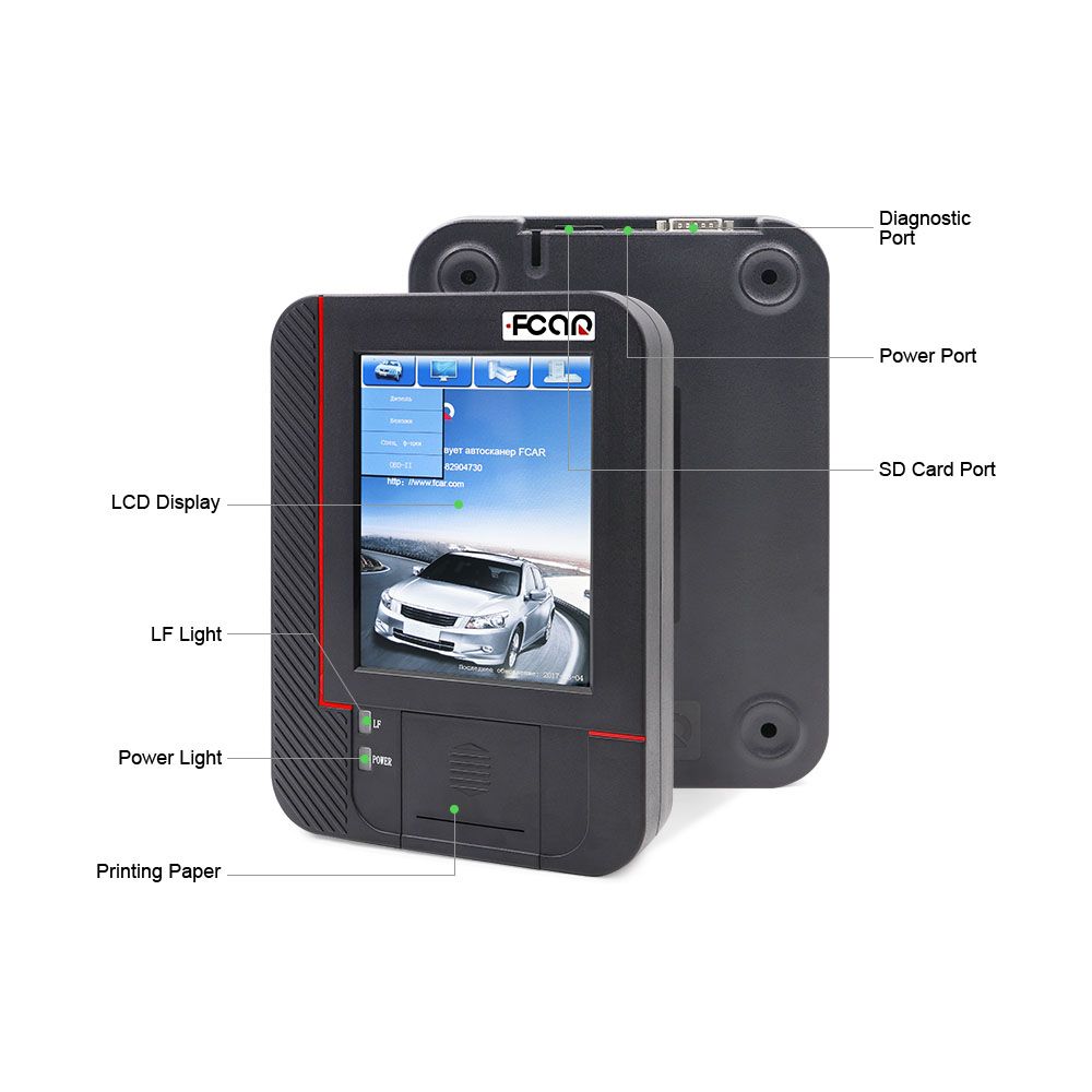 Original Fcar F3-R Diesel Scanner Russian Optimized Version Full Set Car Diagnostics Tools F3r 1 Year Free Update Online