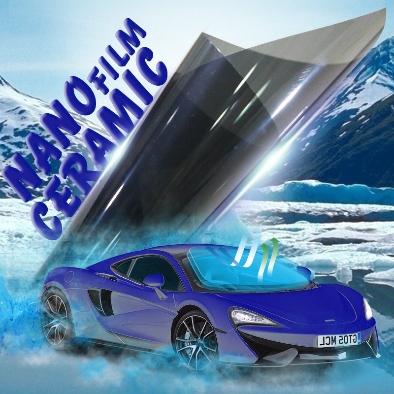 Vlt 35% Anti Heat Rejection Nano Ceramic Car Window Pet Film