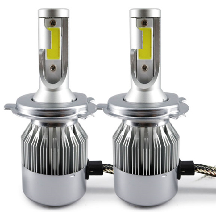 72W 7600lm COB Chip C6 LED Light 36W 3800lm H1 H3 H4 H7 H8 H9 H11 9005 9006 9012 9004 9007 H13 Car LED Headlight