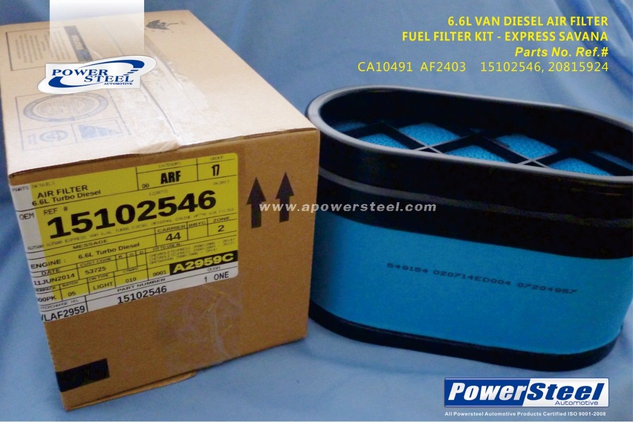 Ca10491 Af2403 15102546; 20815924 Powersteel Airfilter 6.6L;