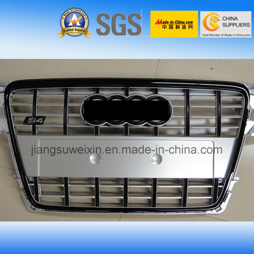 Black Front Auto Car Grille (Chromed Logo) for Audi S4 2008-2011