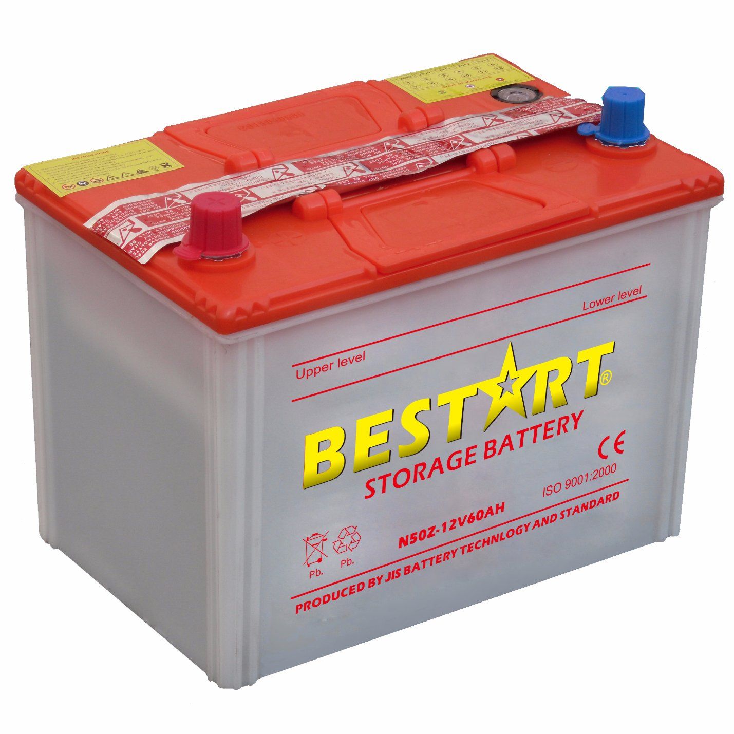 N50z 12V 60ah Dry Charged Auto Car Battery