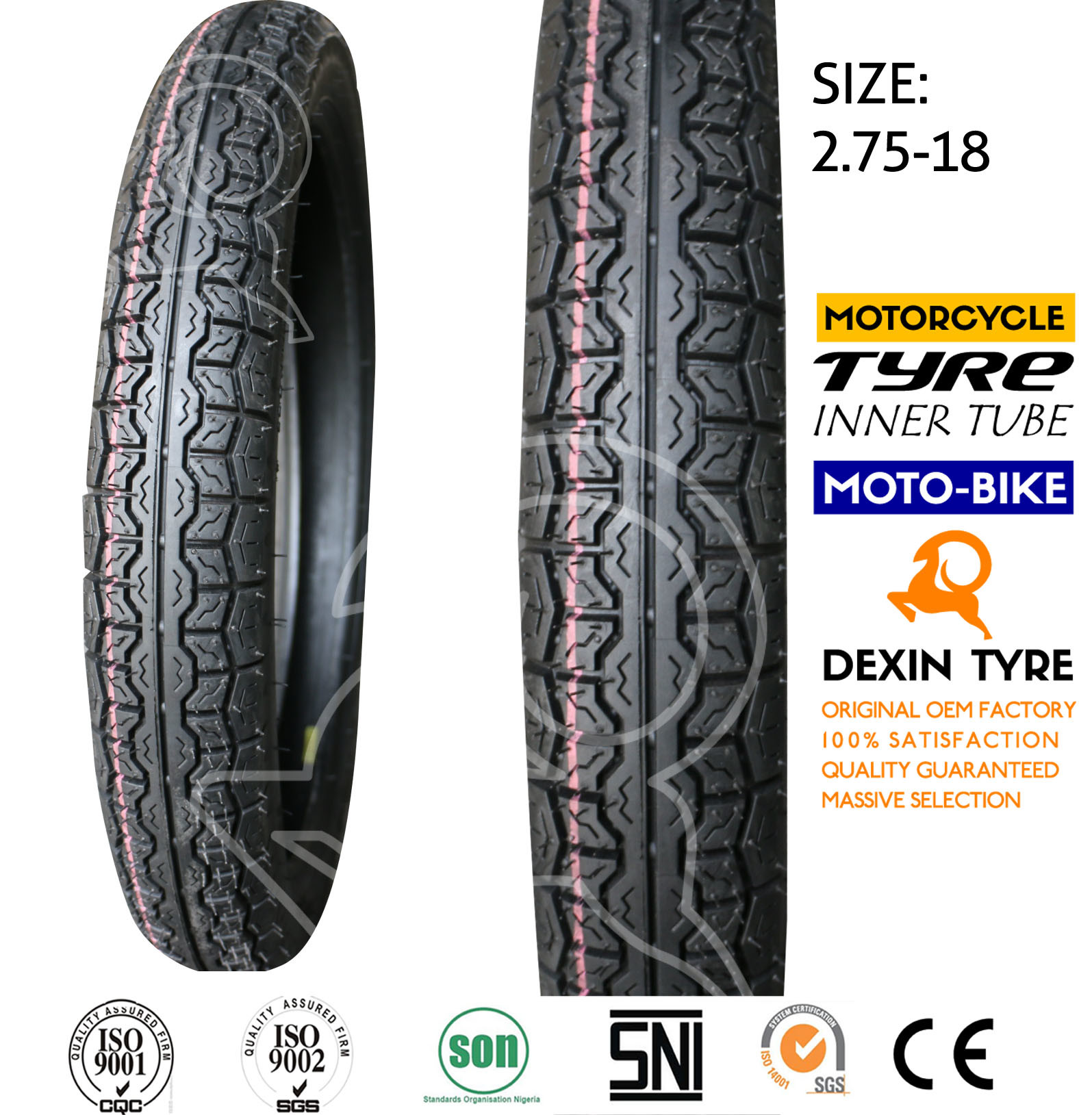 Motorbike Motorcycle Tyre Scooter Tire Sport Tires 2.75-18