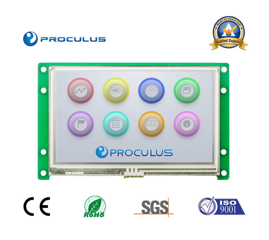 4.3'' TFT LCD Module with Rtp/P-Cap Touch Screen for Auto Repair Equipment