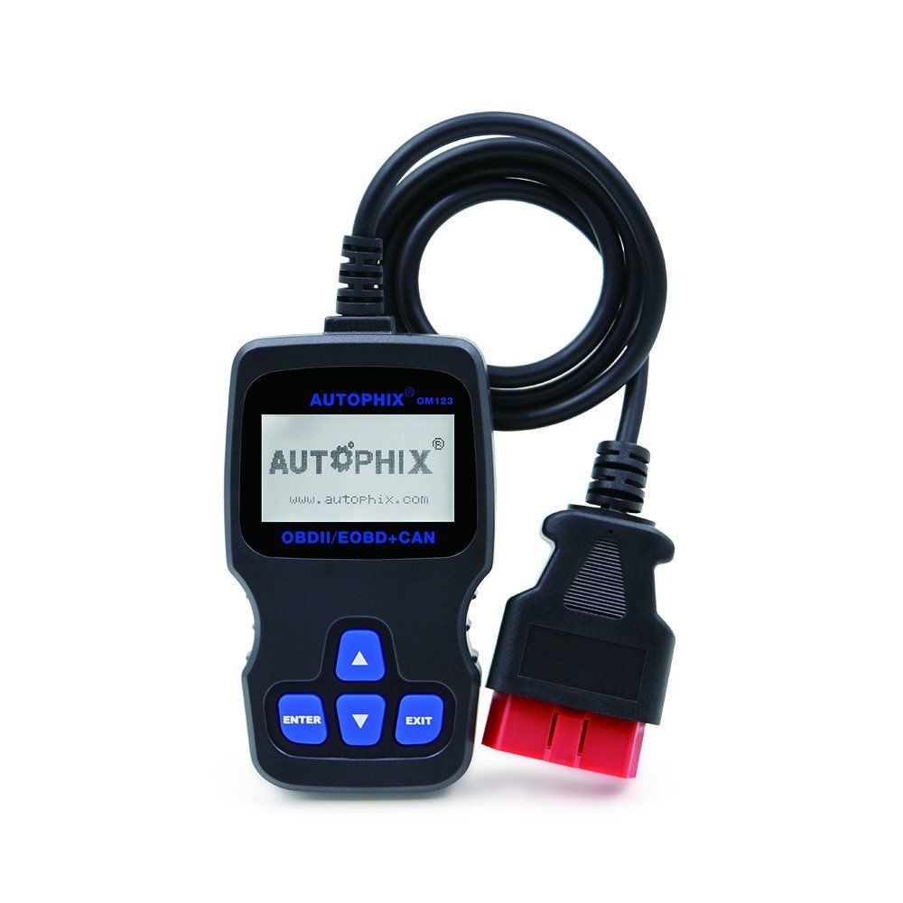 OBD2 Auto Diagnostic Scanner Grey Color Autophix Om123 V1.5 Fault Code Reader Russian Scan Tool for Car Diagnostics Better Than Elm327 V1.5
