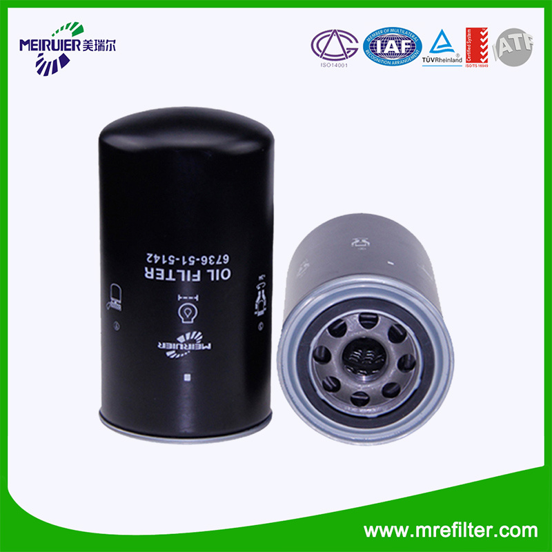 Truck Engine Parts Lubrication System Auto Oil Filter 6736-51-5142