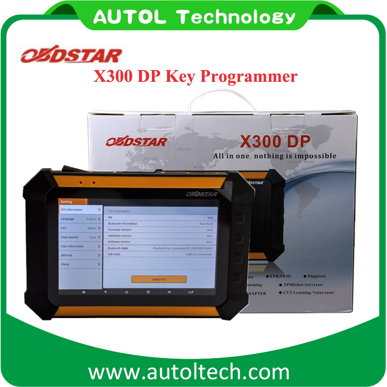 Obdstar X300 Dp Pad Key Programming Machine for All Cars Better Than T Code PRO Key Programmer