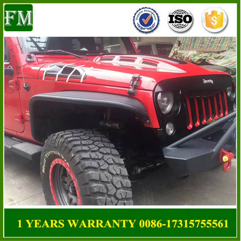 Black Steel Avengers Engine Hood Cover for Jeep Wrangler Jk 2007+