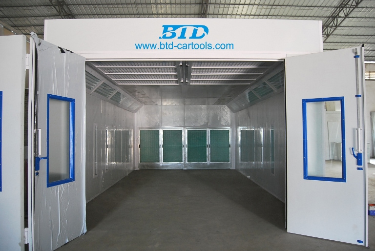 Used Car Painting Baking Room Semi Downdraft Spray Booth