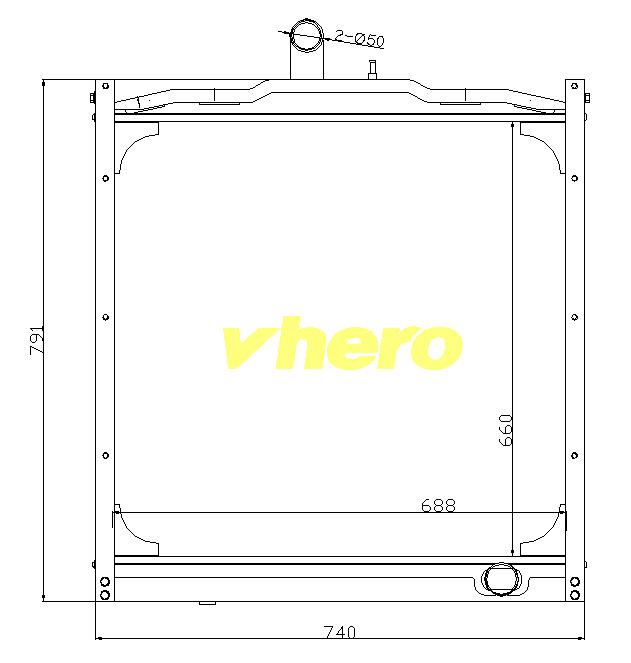 Car Radiator High Quality Cooling system for Truck FAW Jiefang D488