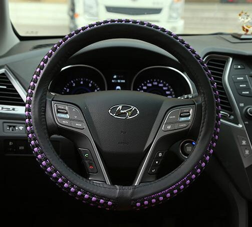 Universal Meryl Breathe Freely Colorful Car Steering Wheel Cover