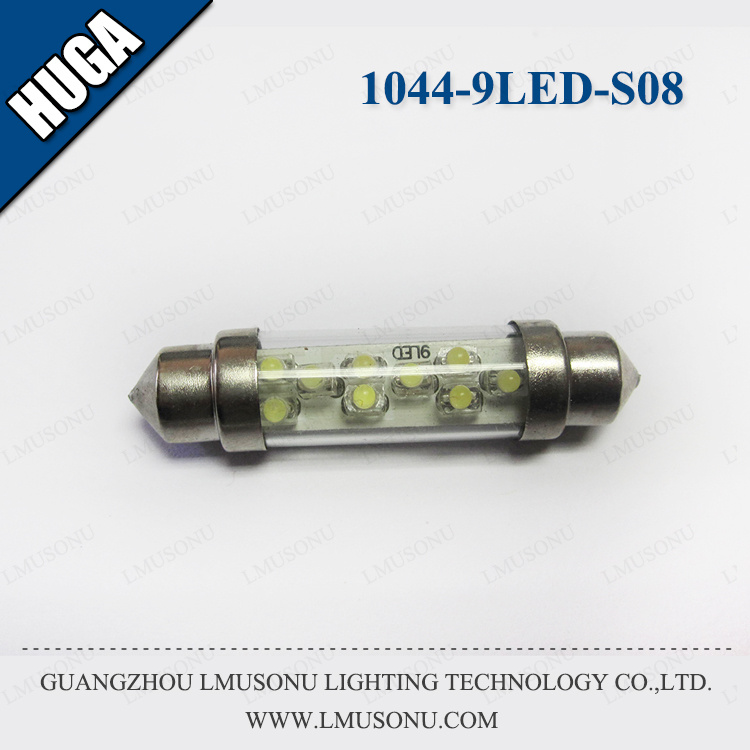 44mm 9LED S08 LED Festoon Bulb Light for Car Auto