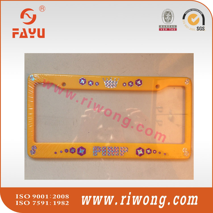 ABS Car Plate Frame Print Name and Logo