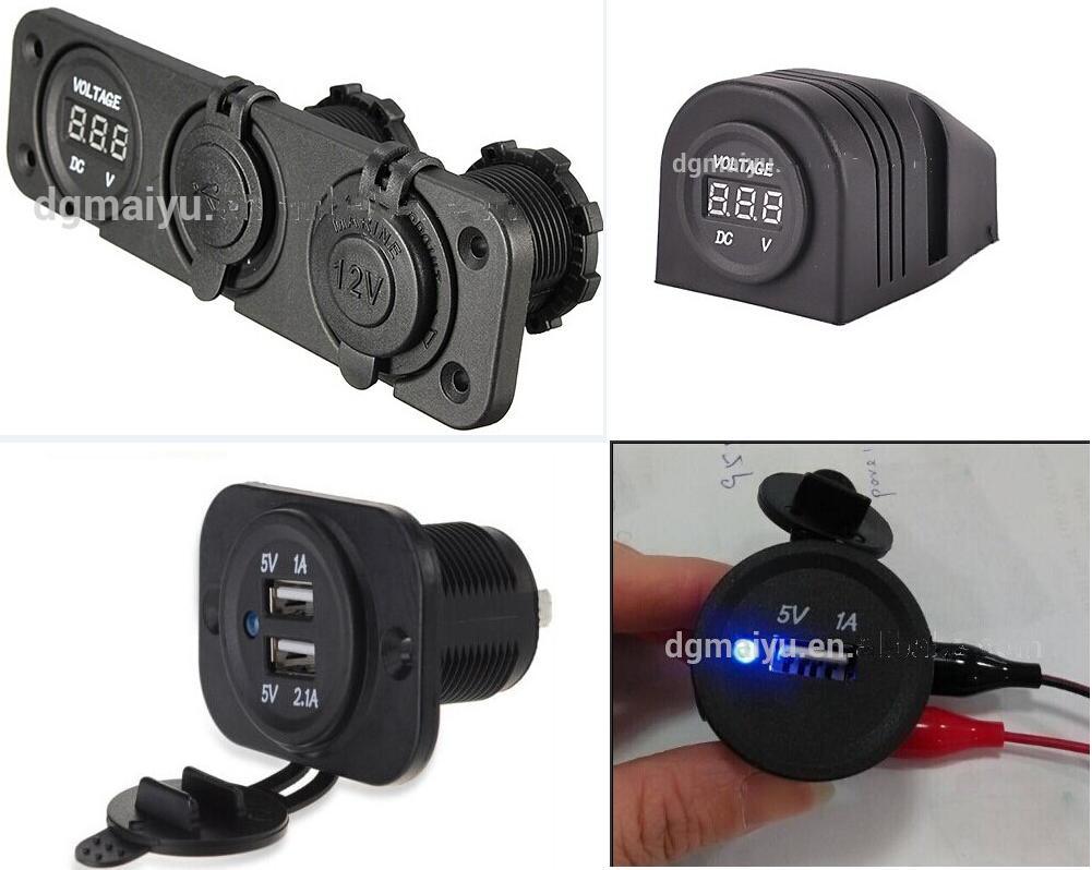 Motorcycle/Car Cigarette Lighter/Adapter/USB Charger Socket